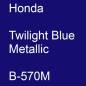 Preview: Honda, Twilight Blue Metallic, B-570M.